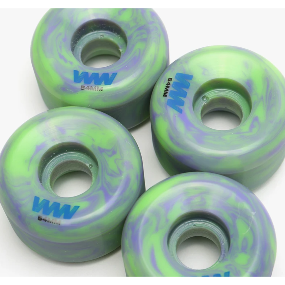 Wayward Wheels / Swirl Formula / Green & Purple / 54MM