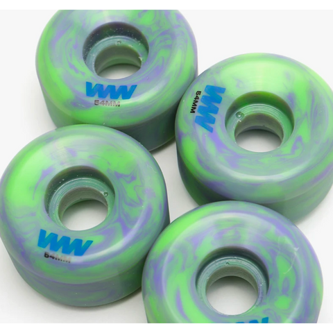 Wayward Wheels / Swirl Formula / Green & Purple / 54MM