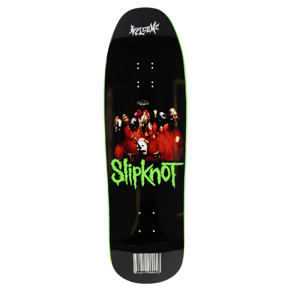 Welcome X Slipknot Self Titled on Gaia Skateboard Deck / 9.75'' (Black / Green Dip)