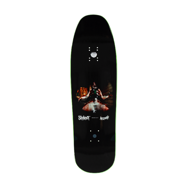 Welcome X Slipknot Self Titled on Gaia Skateboard Deck / 9.75'' (Black / Green Dip)