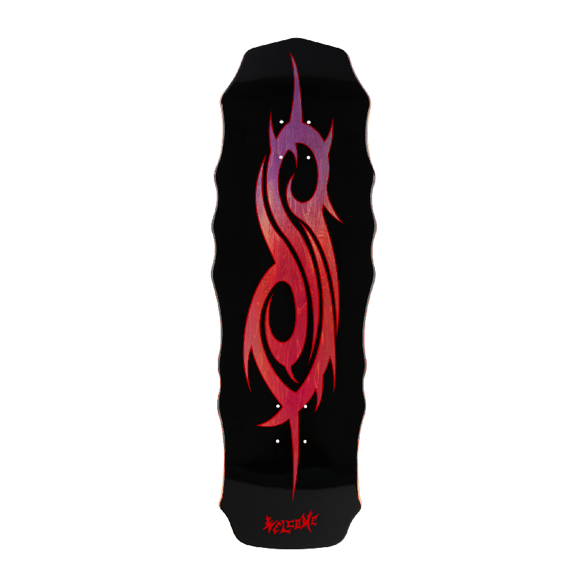 Welcome X Slipknot Tribal S on Widow Skateboard Deck / 10'' (Purple / Red)