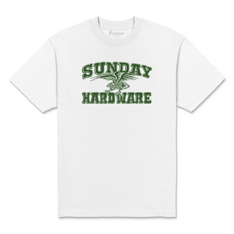 Sunday College Eagle Tee / White