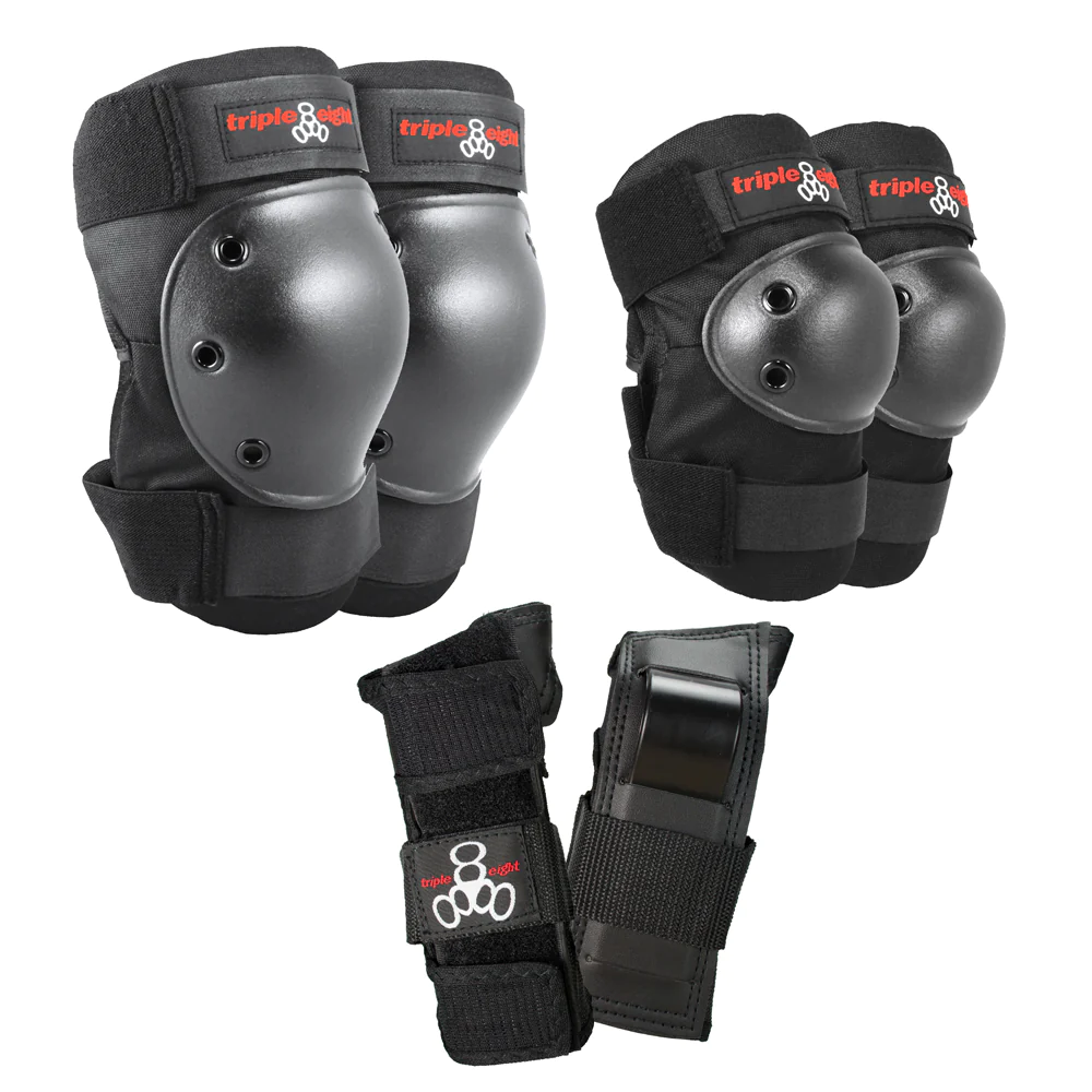 Triple 8 Tri-Pack Pads Set / Black