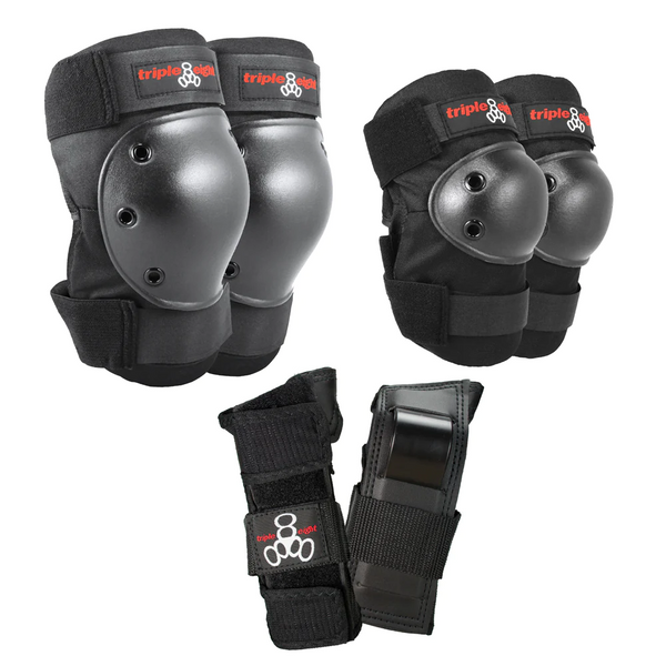 Triple 8 Tri-Pack Pads Set / Black