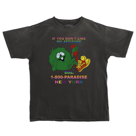 Paradise NYC Attitude Tee / Black