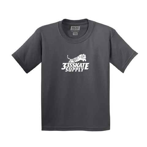 335 Big Cat Tee / Charcoal (Youth)