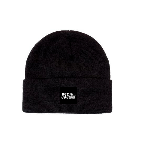 335 Box Logo Beanie / Black