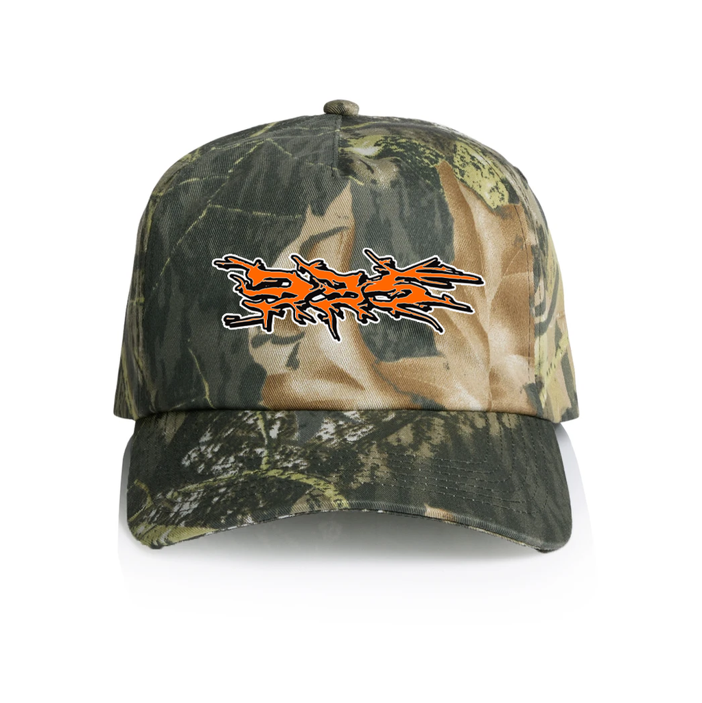 335 Doom Logo Hat / Orange / Tree Camo