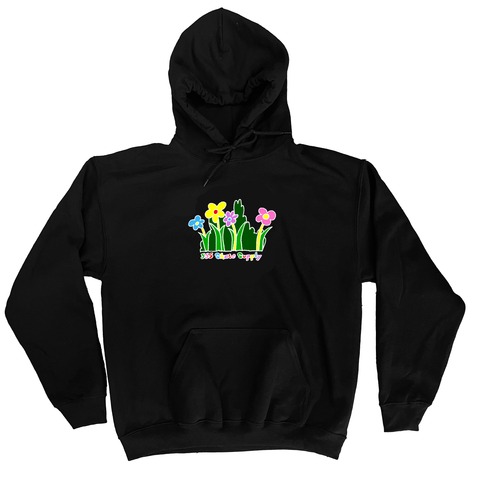 335 Flowers Hoodie / Black