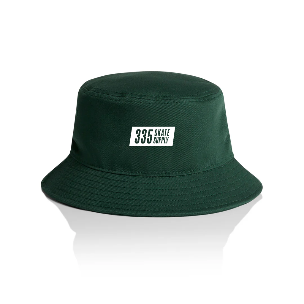 335 Box Logo Bucket Hat / Forest Green