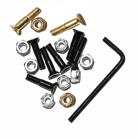 Sunday Deck Bolts | Black / Gold | 7/8''