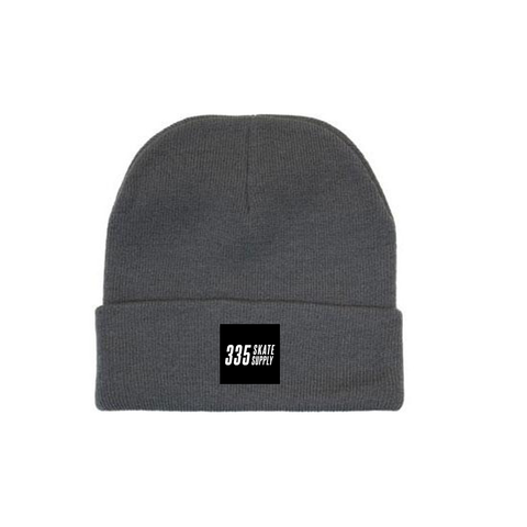 335 Box Logo Beanie / Charcoal
