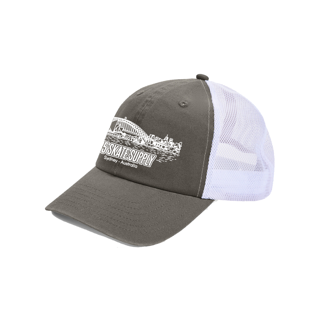 335 Harbour City Trucker Cap / Grey / White