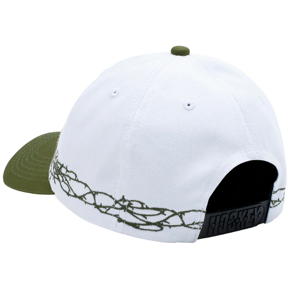 Hockey Thorns Hat / White / Dark Green