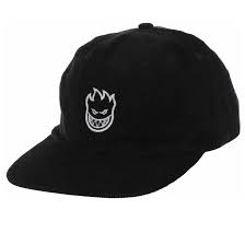 Spitfire Lil Bighead Cord Hat / Black / White