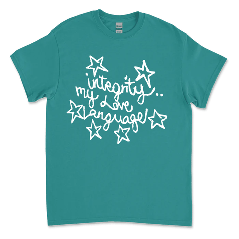 Integrity Love Language Tee / Vintage Jade