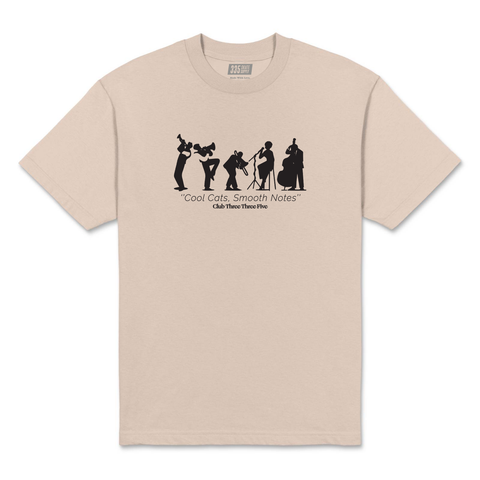 335 Smooth Notes Tee / Sand / Black