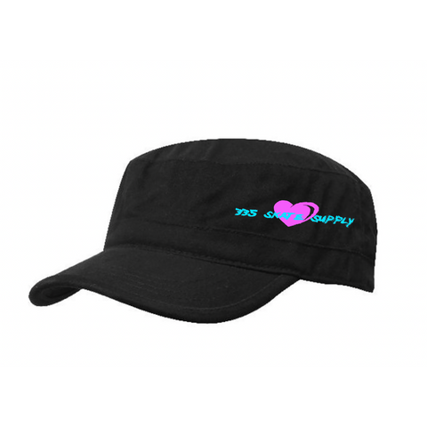 335 Sweetheart Military Hat / Black
