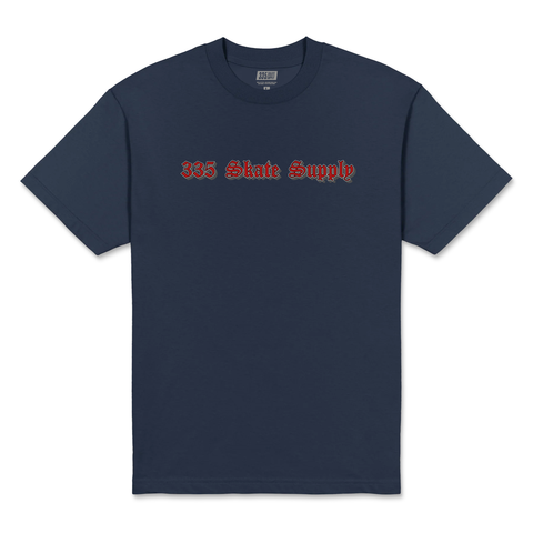 335 Olde E Logo Tee / Harbour Blue