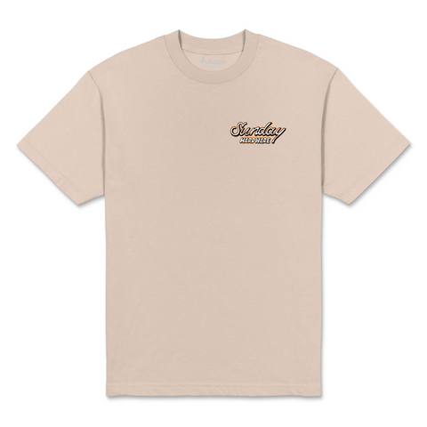Sunday Signage Tee / Sand