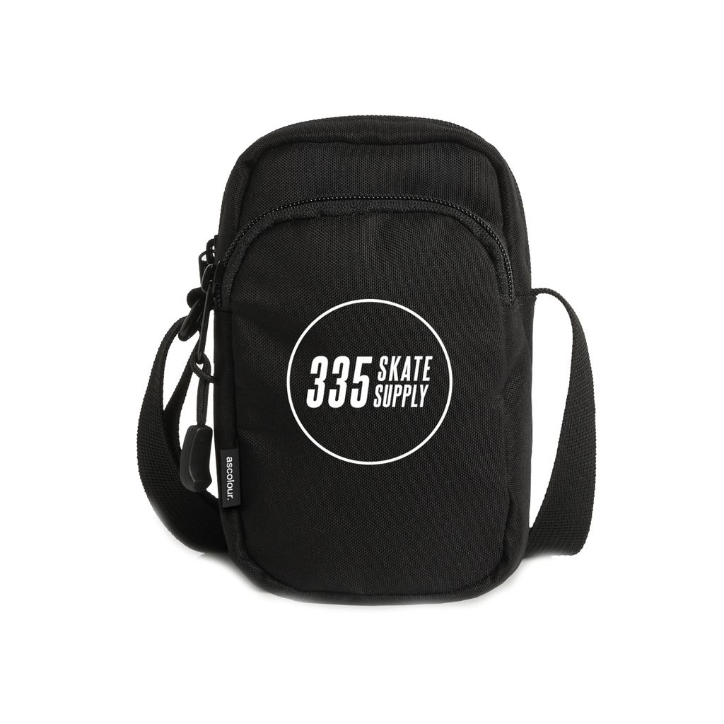 335 Circle Logo Side Bag / Black / White