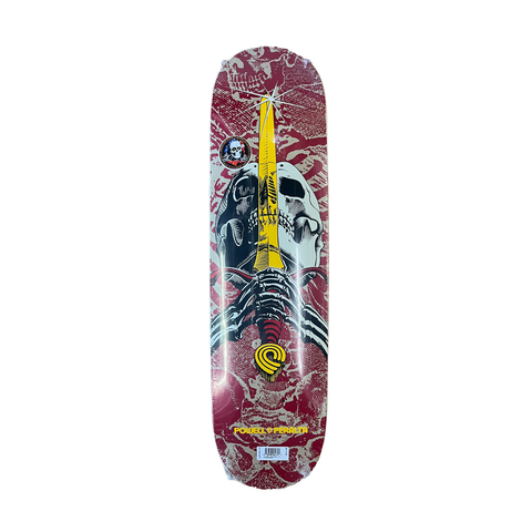 Powell Peralta Skull & Sword Deck / Khaki Burgundy / 7.5'' (Mini)