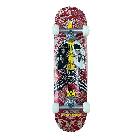 Powell Skull & Sword Complete / Burgundy / 7.5'' (Youth Mini)