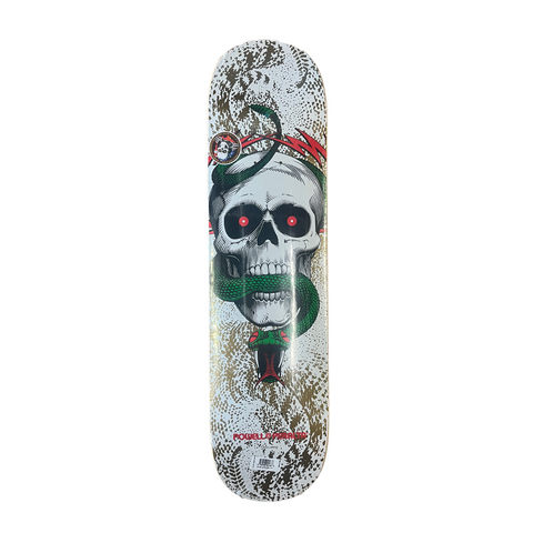 Powell Peralta Skull & Snake Deck / White / Metallic Gold / 7.75''