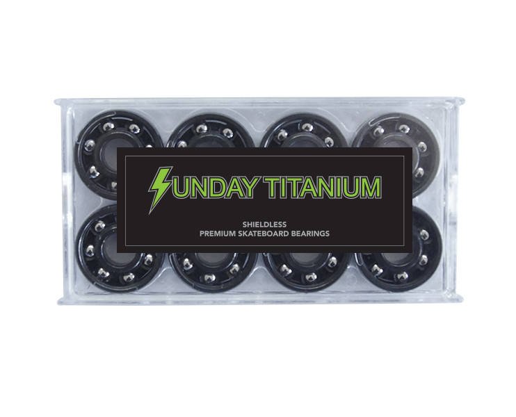 Sunday Hardware Titanium Shieldless Bearings - 335 Skate Supply